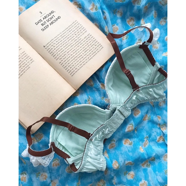 Áo ngực xanh lá cánh tiên 2hand