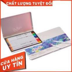 CHÌ MÀU KHÔ CAO CẤP MARCO RAFFINE 12 MÀU HỘP THIẾC -7100-12TN