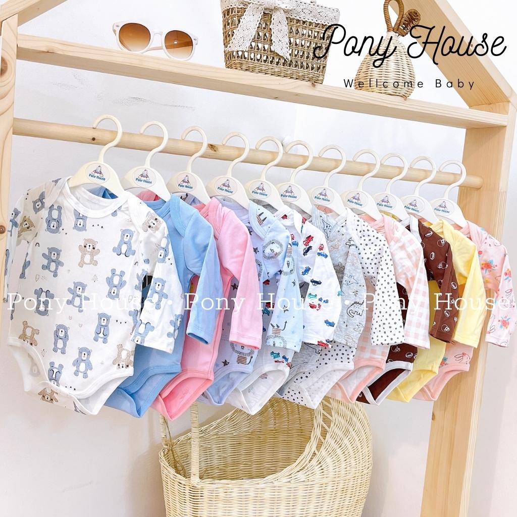 Body Chip Dài Tay Bodysuit Hàng Quảng Châu Chất Cotton Siêu Đẹp Mềm Mát Cho Bé Trai Bé Gái Từ Sơ Sinh đến 9 Tháng