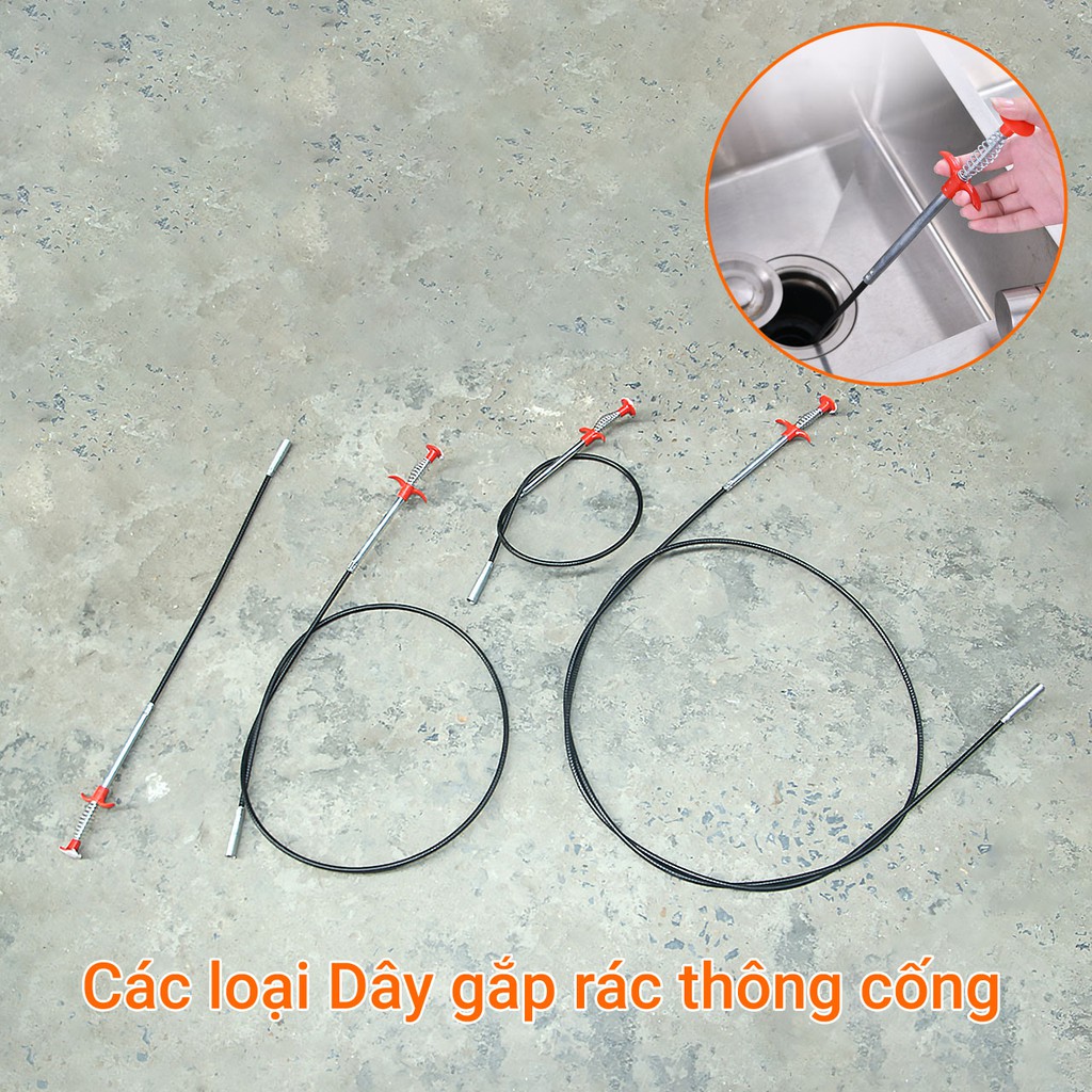 Dây gắp rác thông cống