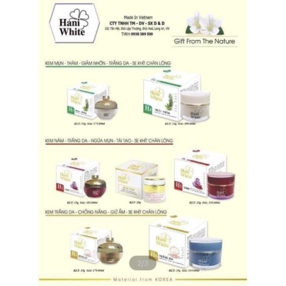Kem dưỡng Hani White Saffron giúp trắng da ngừa nám