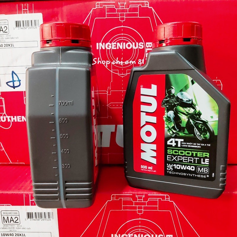 [ Giá Sỉ Tại Kho] Nhớt MOTUL Scooter Expert LE/ SAE 10w40 MB dành cho xe tay ga 4T 800ml