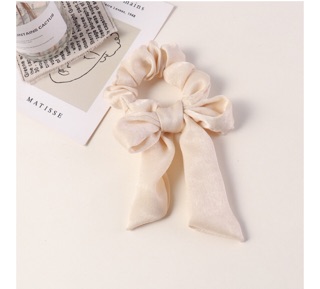 Buộc tóc SCRUNCHIES lụa thắt nơ baby