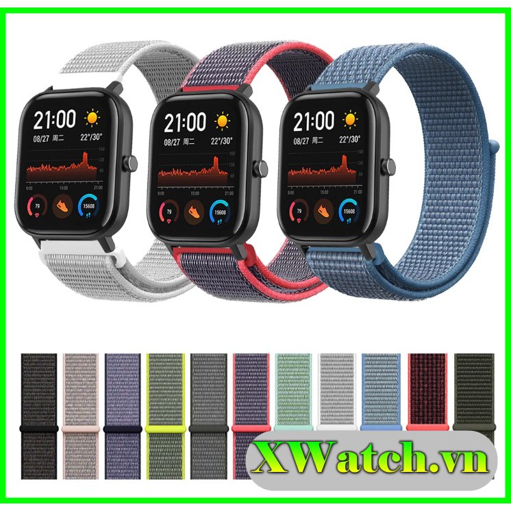 Dây Đeo Nylon 20mm / 22mm Samsung Galaxy Watch 3 45mm / 46mm / 42mm / Active 2 Gear S3 S2 ...