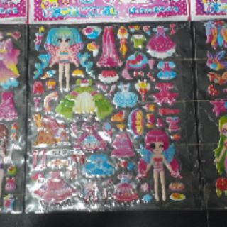 18 vỉ dán nổi - sticker 3d