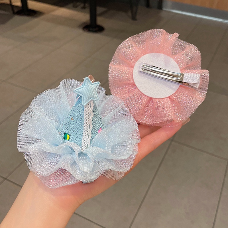 Kẹp tóc hình chóp siêu dễ thương dành cho các nàng công chúa nhí phụ kiện tóc cho bé yêu