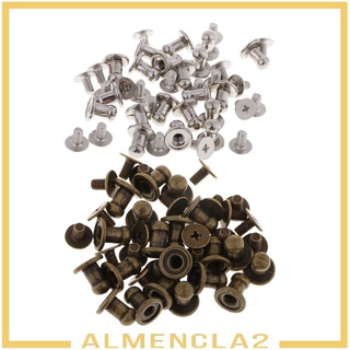 [Almencla2] Set 20 Đinh Tán Đầu Tròn mini Bằng Đồng Dùng Để Làm Đồ Da Thủ Công
