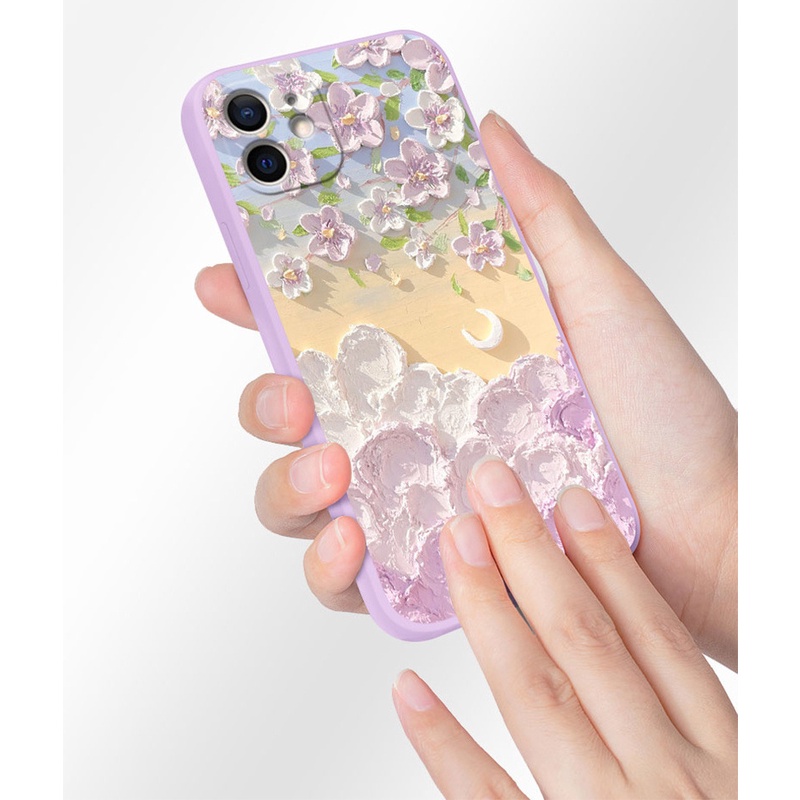 Ốp Điện Thoại Chống Sốc Họa Tiết Hoa Cho Iphone 13 Pro 11 Pro Max Xr 6s 7 8 Plus 12 Mini Pro Xs 14 Max