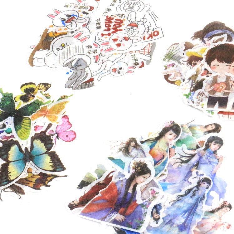 Bộ Sticker MỜ trang trí sổ tay, album dán (SB01)