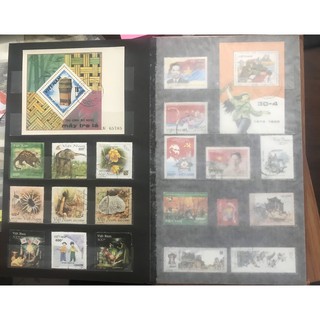 Album tem đã ghép gần 100 con tem khác nhau của Việt Nam đủ giai đoạn lịch sử