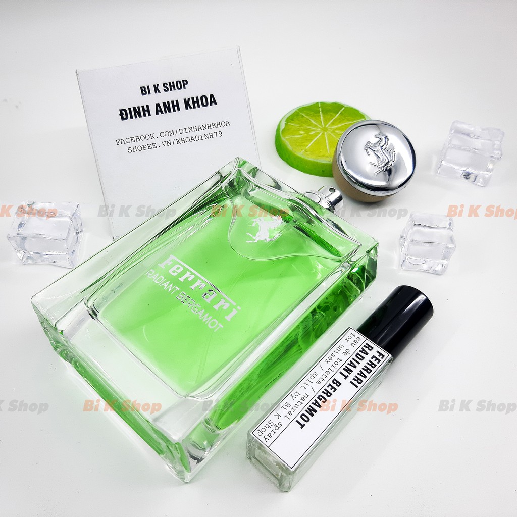Bi K Shop - Nước hoa unisex Radiant Bergamot của hãng Ferrari [Mẫu thử] | BigBuy360 - bigbuy360.vn