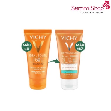 Kem chống nắng Vichy Mattifying dry touch face fluid - Combination to oily sensitive skin