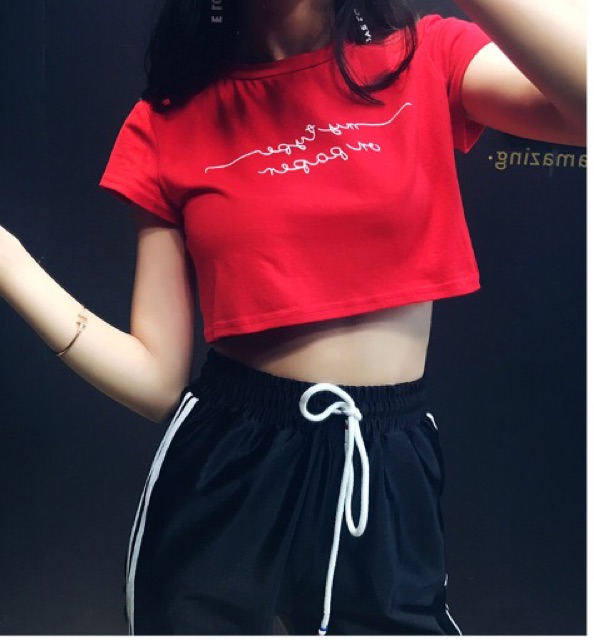 Áo thun tay ngắn croptop