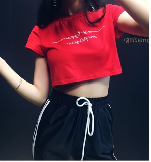 Áo thun tay ngắn croptop
