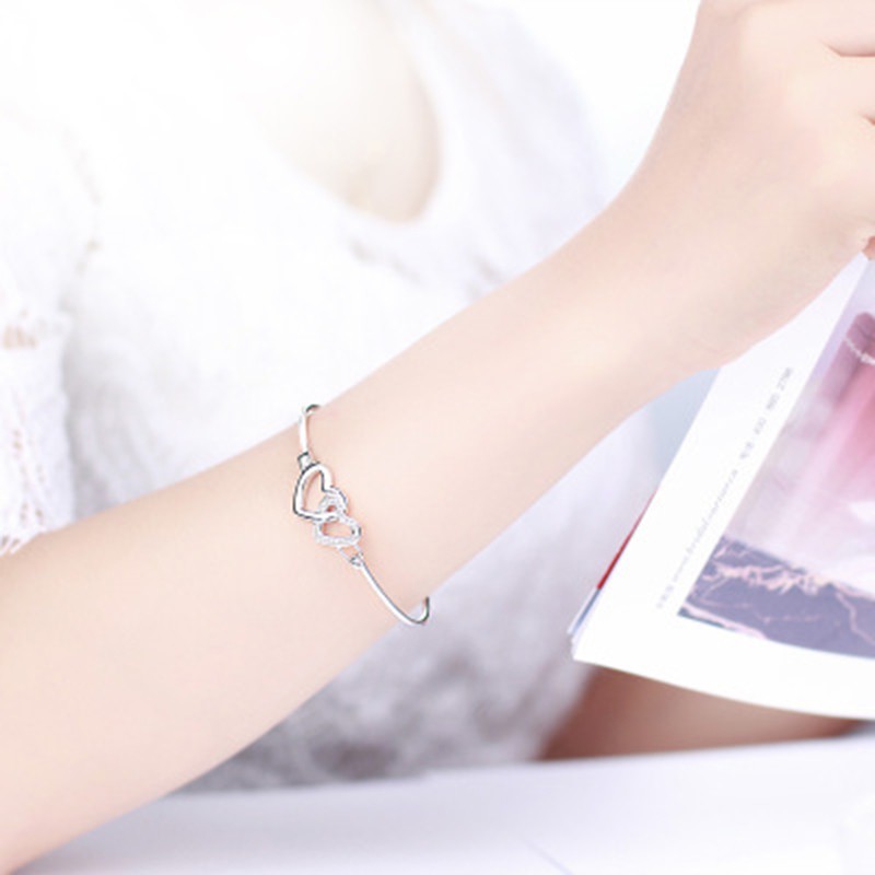 Vòng tay bạc 925 thời trang Trang sức cho phụ nữ