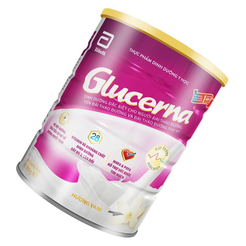 Glucena sữa bột dành cho người đái tháo đường 850g( date tháng 2/2021)