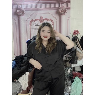 Pijama Lụa Đen Bigsize