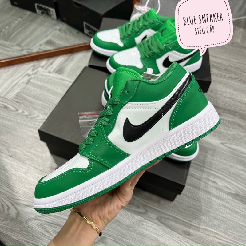 Giày jordan 1 xanh lá cổ thấp, Giày thể thao jordan xanh lá. giày JD xanh lá cổ thấp size 36-43