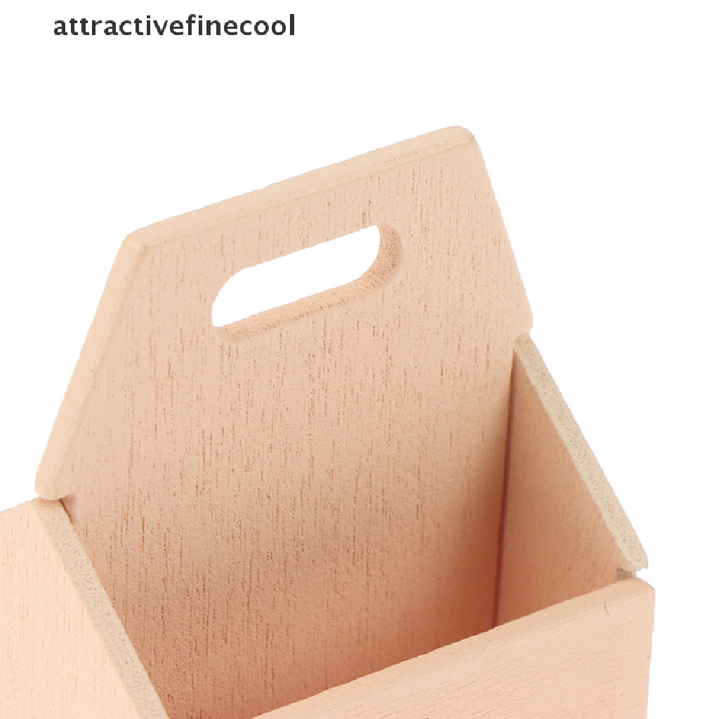 Giỏ Đựng Trái Cây / Thức Ăn Bằng Gỗ Tỉ Lệ 1 / 12 Trang Trí Nhà Búp Bê