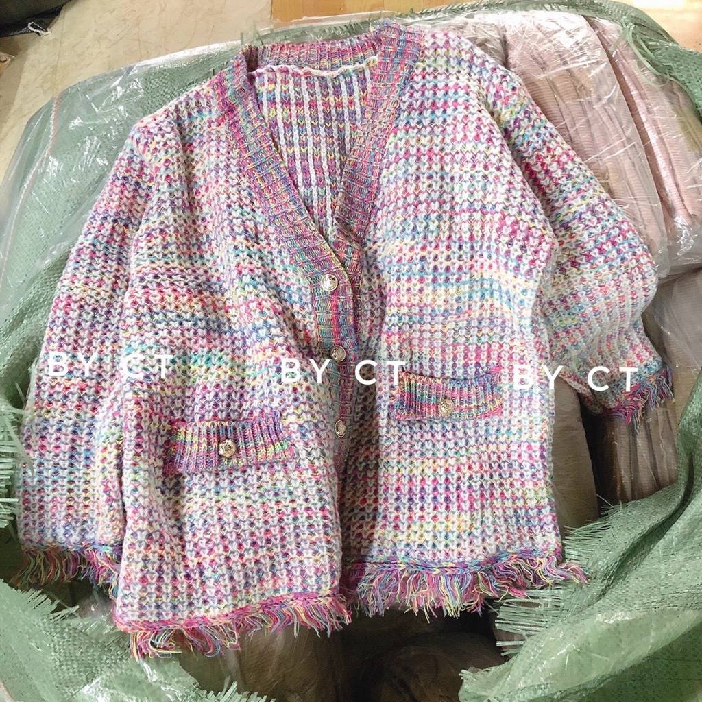 Cadigan loang màu neww 🎀 Hàng xịn loại 1, Style siêu cá tính