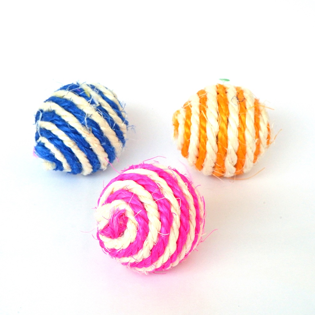 Đồ chơi cho mèo bóng thừng banh dây cuộn lapeta