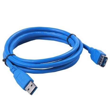 Cáp Usb, Dây Cáp Nối Dài Usb 1,5m 2.0 Màu Xanh Chống Nhiễu, Hàng Chất Lượng - BH 6 Tháng