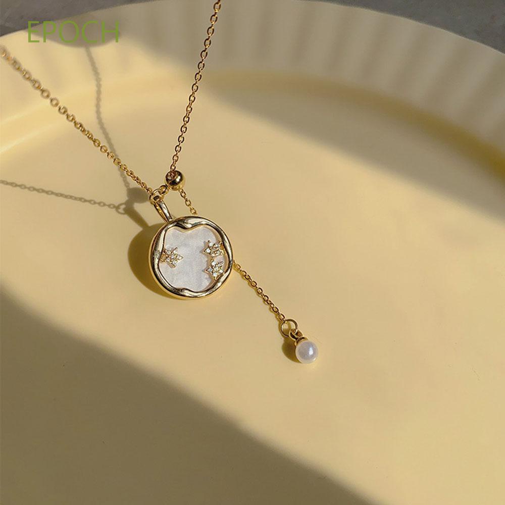 Epoch Vòng Cổ Choker Hình Ngôi Sao Đính Ngọc Trai Thời Trang Dành Cho Nữ