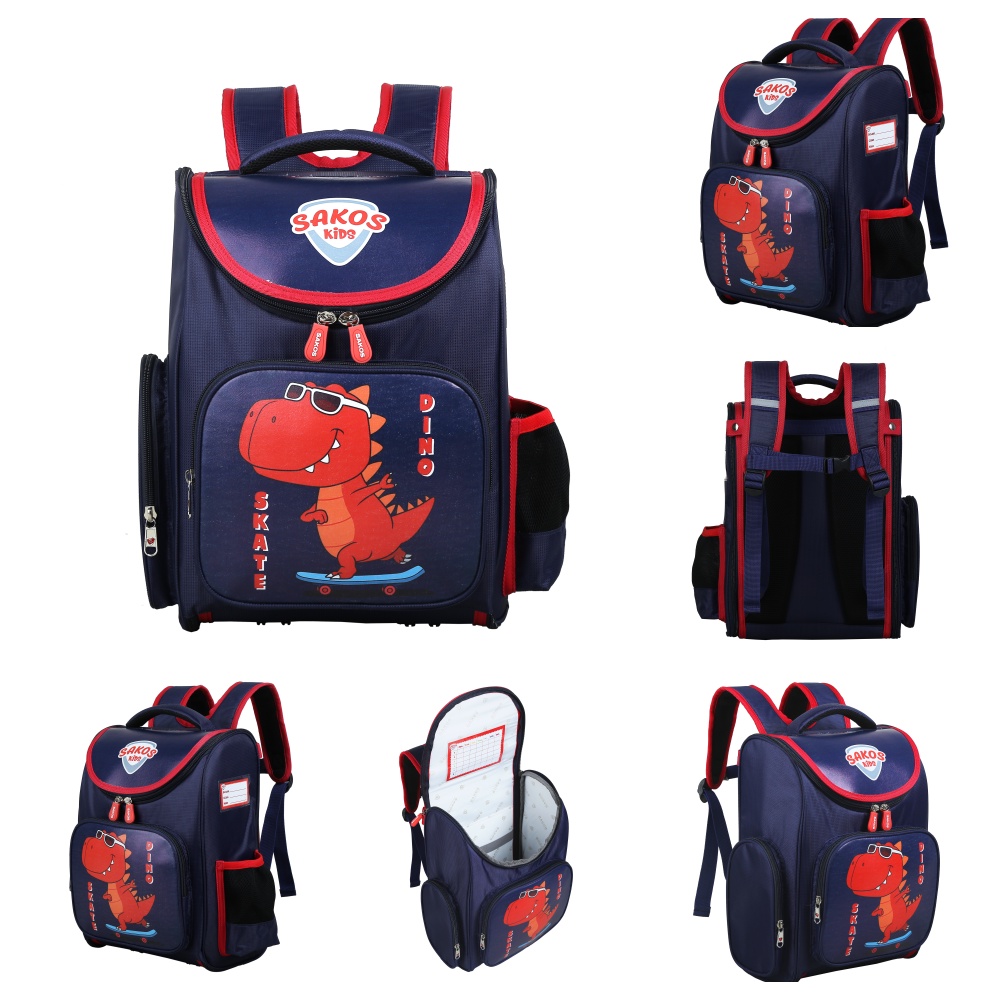 Balo Học Sinh Thời Trang SAKOS KID FELIX - Họa Tiết Dễ Thương, Siêu Nhẹ, Chống Gù, Bảo Vệ Đôi Vai Và Cột Sống Của Trẻ