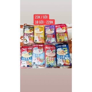 10 gói ciao churu súp thưởng cho mèo
