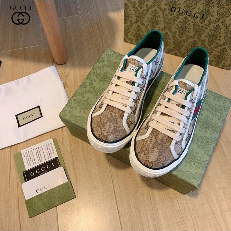Giày Thể Thao Vải Gucci Thêu Họa Tiết Chữ G Đôi 1977