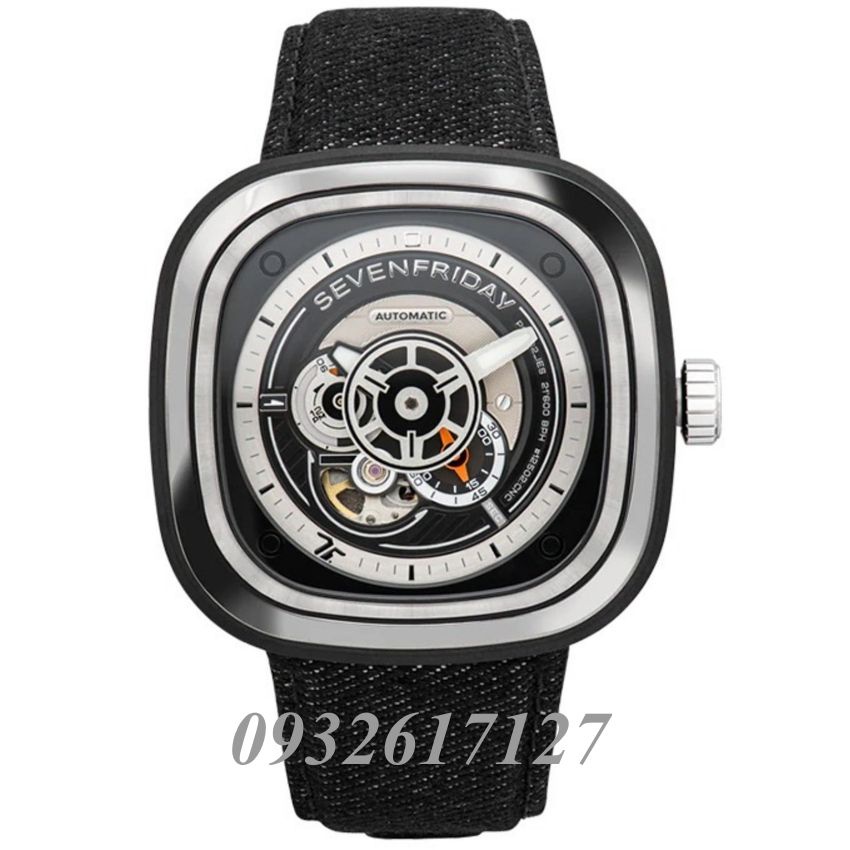 Đồng Hồ Nam SevenFriday SF - P1C/02 - Automatic + Tặng Dây Cao Su Cao Cấp