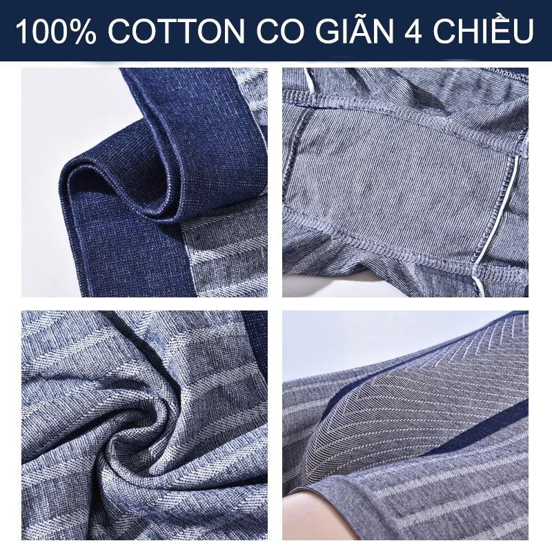 Combo 3 Quần Lót Boxer Nam KOJIBA Dệt Kim Bamboo Co Giãn 4 Chiều Kháng Khuẩn Chống Mùi Hôi