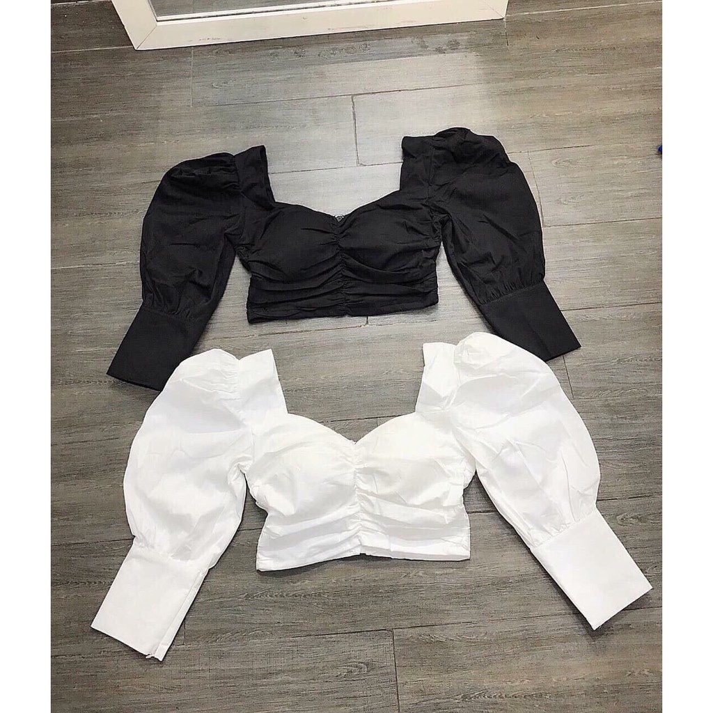 Áo kiểu croptop nhúng ngực MAU1705200