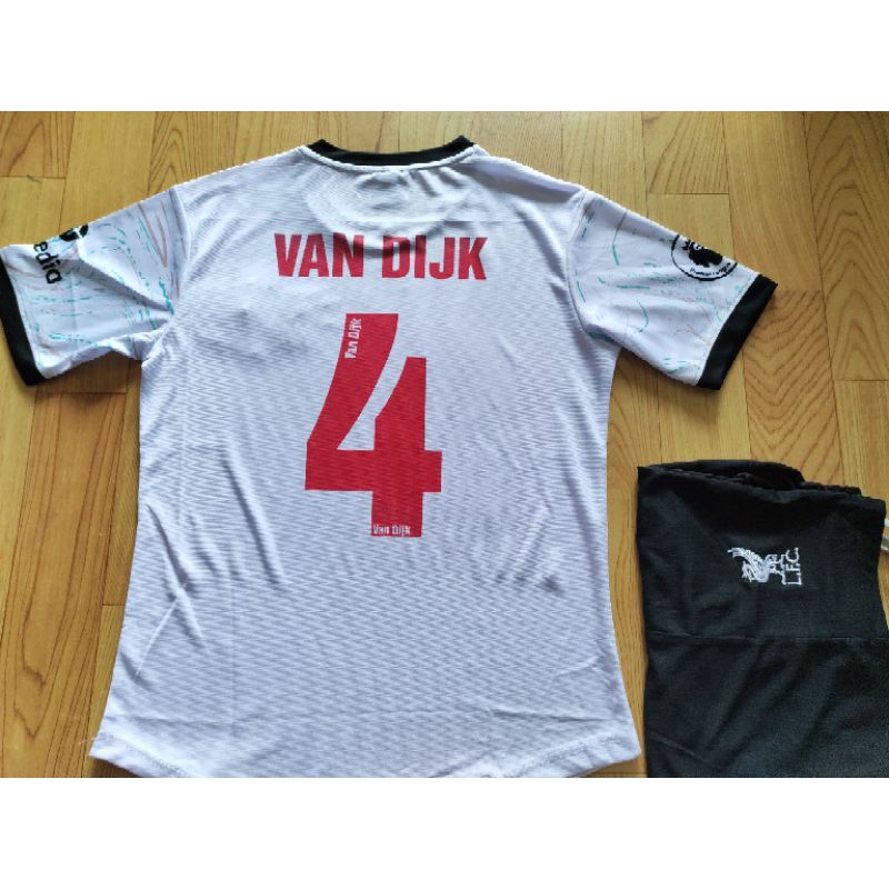 Bộ áo đấu clb liverpool trắng 2023 sân khách