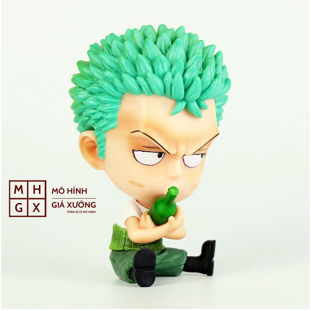 Mô hình One Piece chibi Zoro cực dễ thương cao 9cm , figure one piece , mô hình giá xưởng