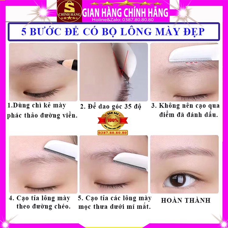 Set 3 dao cạo chân lông mày xịn thay đổi lưỡi Sidumi hàn quốc cạo lông mặt nách chân tay bikini vùng kín body cho nữ tốt