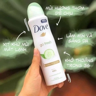 XỊT KHỬ MÙI DOVE 150ml