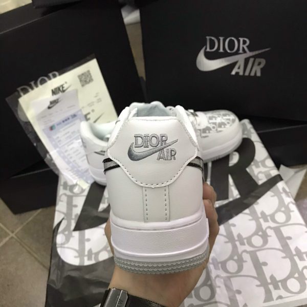 Giày Thể Thao Nam Nữ ,Giày Sneaker AF1 Dior Đế xám Cao Cấp Full Box Bill
