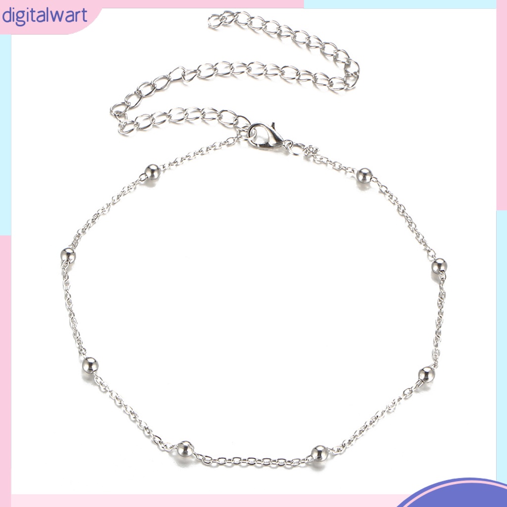 Vòng cổ choker dạng dây xích xỏ hạt tinh tế thời trang