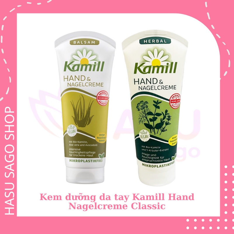 Kem Dưỡng Da Tay Kamill Hand Nagelcreme Chiết Xuất Hoa Cúc/Lô Hội Nội Địa Đức