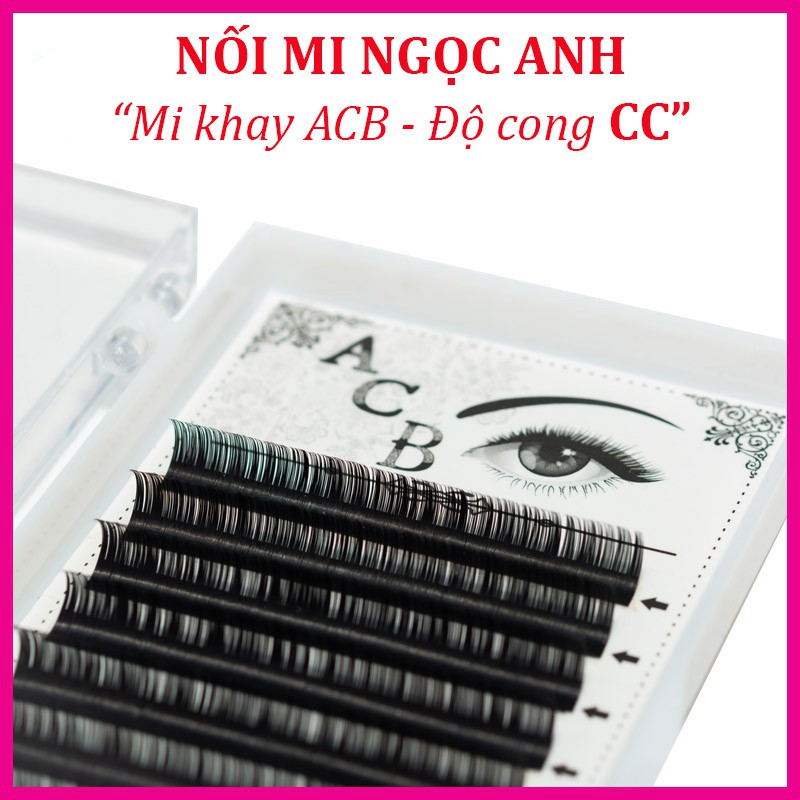 Mi khay ACB độ cong CC, chất mi silk Hàn, mềm dễ bắt keo, dùng để nối volume, classic