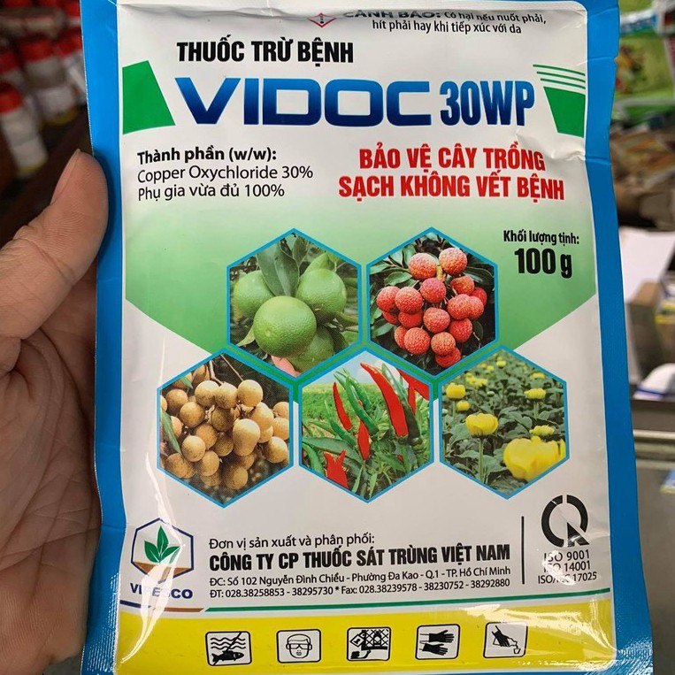 Thuốc trừ bệnh cho cây trồng ViDoc 30WP (Gốc Đồng) - VTNN Bắc Từ Liêm