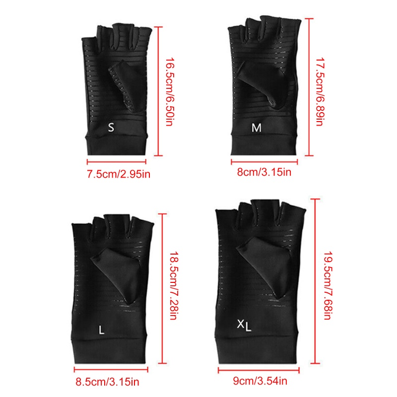 Găng Tay Hở Ngón Giảm Đau Bằng Đồng Cho Nam Nữ