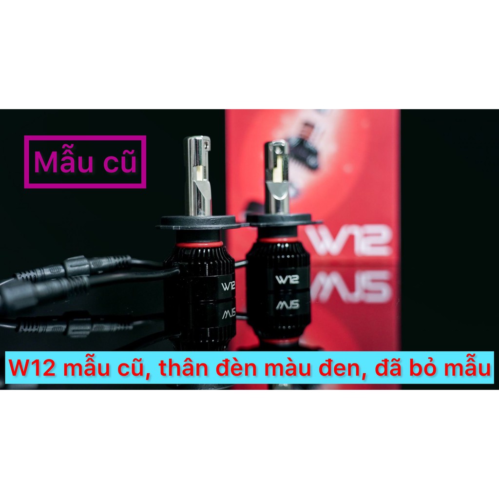 Đèn LED MATRIX LIGHT W12 chân H4 siêu sáng - đèn pha led matrixlight mới