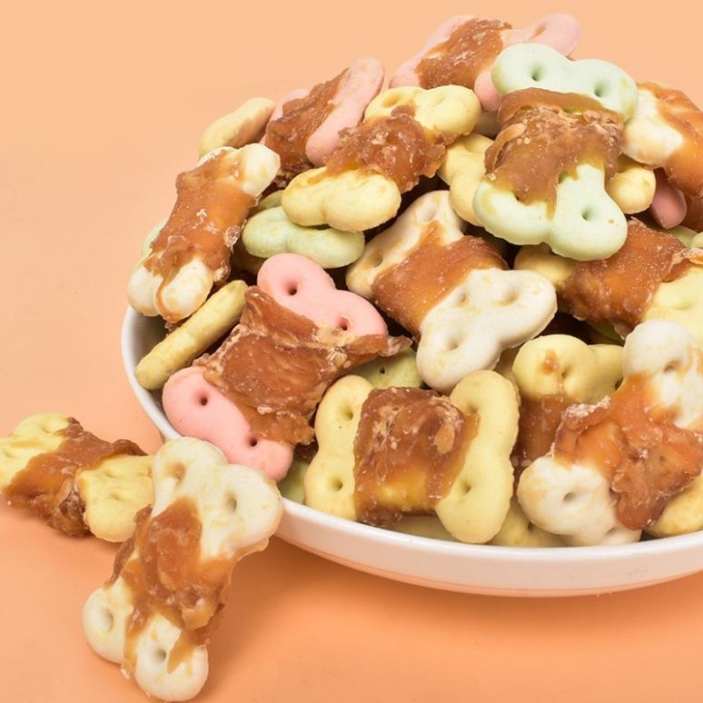 [ 100gr ] Bánh quy cuộn thịt gà cho cún 🐶