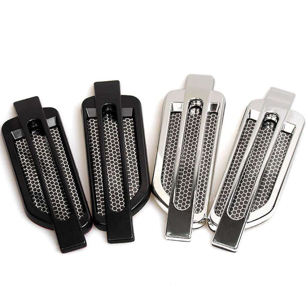 PATRICIA Bộ 2 Miếng Dán Trang Trí Lỗ Thông Gió Xe Hơi Bằng ABS Họa Tiết 3D Độc Đáo