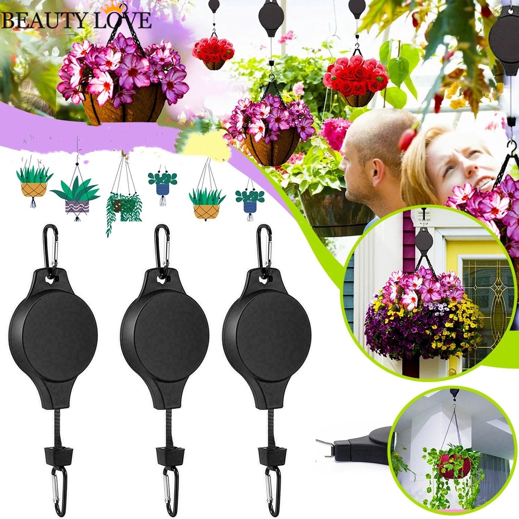 Ròng Rọc Treo Chậu Hoa / Cây Cảnh / Chim Có Thể Điều Chỉnh Và Thu Gọn Sáng Tạo
