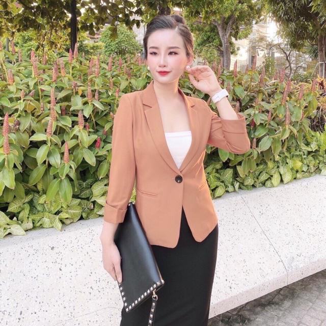 Áo Vest công sở tay lỡ 1 cúc cao cấp. | BigBuy360 - bigbuy360.vn