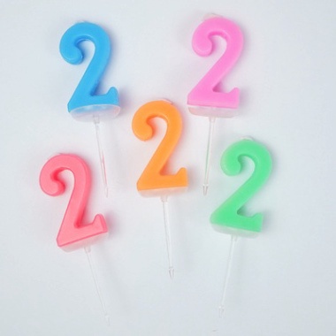 nến số bánh kem sinh nhật [FREESHIP❤️] hộp 20 nến số mix màu siêu rẻ đẹp