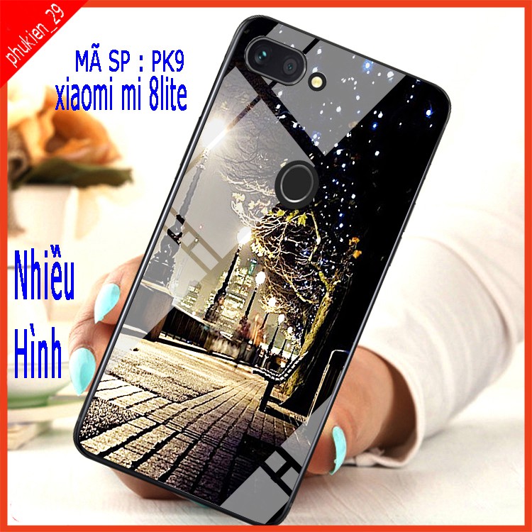 Ốp lưng XIAOMI MI 8 LITE kính 3D đẳng cấp, sang trọng, mặt kính thế hệ mới sắc nét